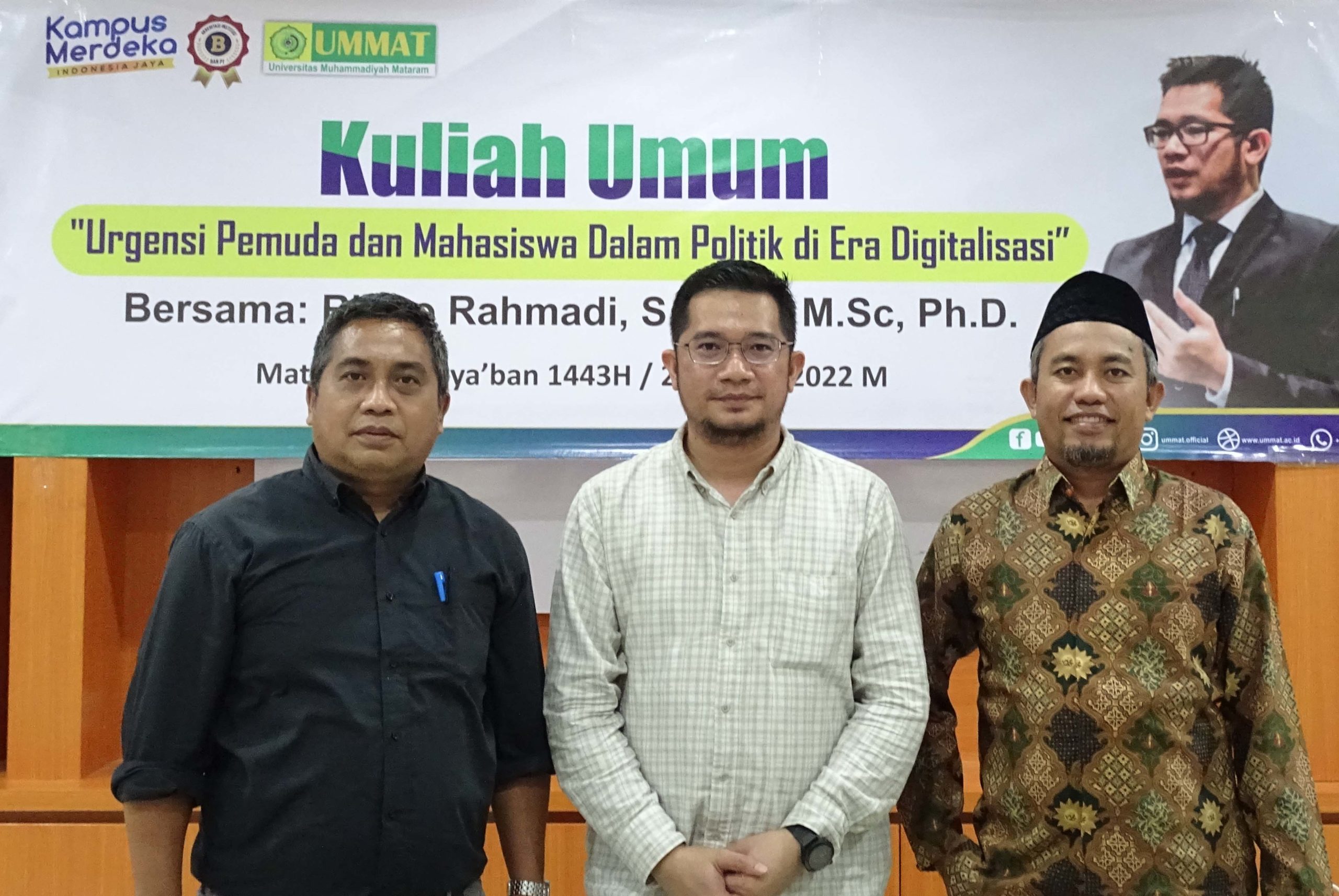 Kuliah Umum : Urgensi Pemuda dan Mahasiswa Dalam Politik di Era Digitalisasi